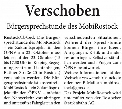 Bericht aus der Blitz vom 13.10.2024